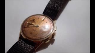 Chronograph Suisse Gold 18 k, 750 - ca. 1950 mit Landeron