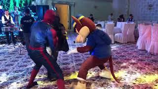 Свадебный танец от супергероев Spiderman Batman dance  wedding day Uzbekistan