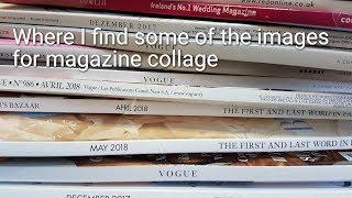 How to find images for magazine collage - backgrounds and borders