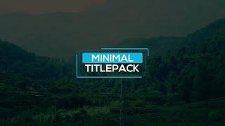 Clean Minimal Titles Premiere Pro Templates