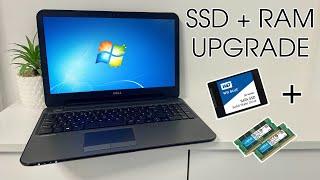 Slow Laptop Upgrade On A Budget! (SSD + Ram) HUGE DIFFERENCE!