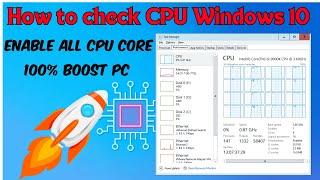 How To Enable All CPU Cores Windows 11/10 & 100% Boost PC | Check How Many Cores Your CPU