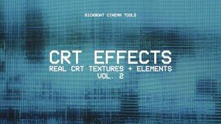 CRT Effects: Real CRT Texture Overlays | CRT Looks  | CRT TV Effect (Vol.2)