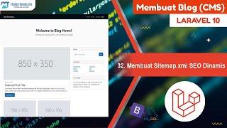 32. Membuat Sitemap.xml SEO Dinamis - Laravel Blog CMS