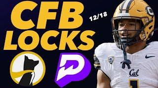 PRIZEPICKS CFB WEDNESDAY 12/18/24 - FREE PICKS!!! - BEST PLAYER PROPS - LA BOWL - NCAA BETS TODAY