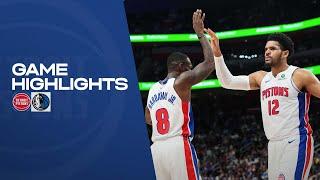 Full Game Highlights l Detroit Pistons vs Dallas Mavericks