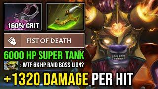 +1320 DAMAGE PER HIT Solo Mid Right Click Swift Blink Khanda Lion 6000 HP Super Tank Dota 2