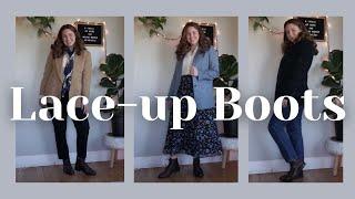 How to Style Lace-Up Boots: One Pair of Boots, Five Versatile Outfits