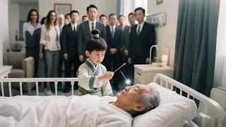 The chairman was in a coma, the baby revived him with a silver needle. The baby was his grandson