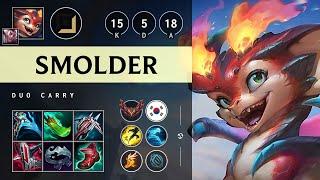 Smolder ADC vs Sivir: Legendary - KR Grandmaster Patch 14.22