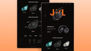 Responsive Website Using HTML CSS & JavaScript | Headphones Website