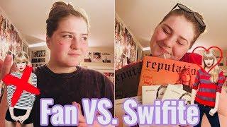 Taylor Swift fan VS. a Swiftie