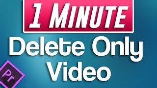 Premiere Pro : How to Delete Video But Keep Audio