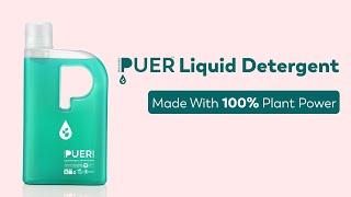 PUER Liquid Detergent Everlasting Bloom, 100% Plant-Powered, professional LAUNDRY CARE at home