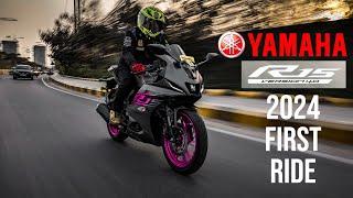 2024 Yamaha R15 V4.0 Magenta First Ride Review | Harley Quinn meets More Refinement?