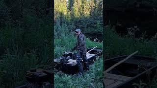Тестируем лодку из ПНД и болотоход. Это первый запуск.