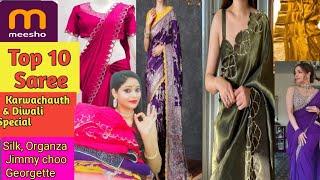 Huge meesho Saree Haul | festival special saree #meesho#meeshosareehaul#fashionandyou