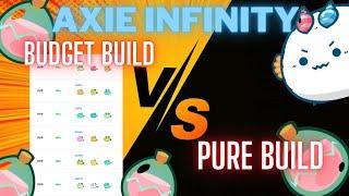 My Budget Build vs Pure - Pumalag sa PVP -  Reviewing my Scholar Team -  Axie Infinity