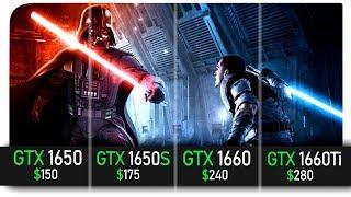 GTX 1650 vs 1650 SUPER vs 1660 vs 1660Ti