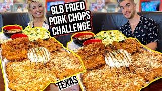 UNDEFEATED 9LB FRIED PORK CHOP CHALLENGE at Krazy Katzu in Texas!! #RainaisCrazy ft. Joel Hansen