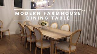 Modern Farmhouse Dining Table | Custom Table Edmonton