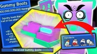 BUYING *100 BILLION* GUMMY BOOTS, GOO TRAIL & GUMMY BEAR SECRET? | Roblox Bee Swarm Simulator