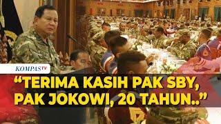 [FULL] Pidato Prabowo saat Jamuan Makan Malam Bareng Kepala Daerah & Taruna di Akmil Magelang