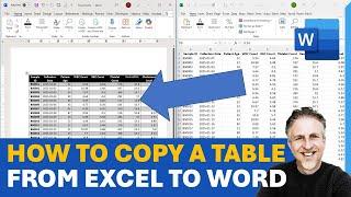 How to Copy a Table From Excel to Word - 4 Methods