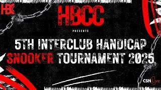 TABLE 3 - 5TH MAR'25 - HBCC 5TH INTERCLUB HANDICAP SNOOKER TOURNAMENT 2025.