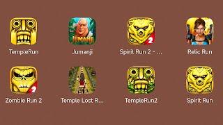 Temple Run,Jumanji Epic Run,Spirit Run 2,Lara Croft Relic Run,Zombie Run 2,Temple Lost Running