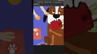 #спидпейнт иллюстрация |#speedpaint illustration dog | drawing the banner digitaltimelapse рисование