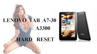 Hard Reset Lenovo A3300 Tab A7-30 Сброс Настроек