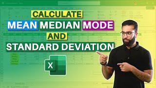 Calculate Mean, Median, Mode and Standard Deviation using Excel #tutorialspoint