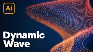 Dynamic Line Wave Effect in Illustrator