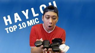 [HD] I TESTED MY TOP 10 HAYLOU EARBUDS BEST MIC AT HOME