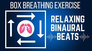 Try Box Breathing with Theta Binaural Beats | Boxed Breathing Exercise  | TAKE A DEEP BREATH