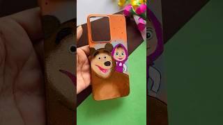 Masha and the bear mobile cover / Reuse old mobile cover #mashaandthebear #reuseoldmobilecover