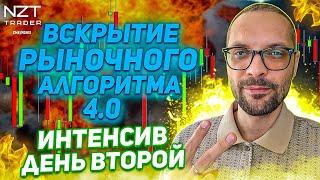 ВСКРЫТИЕ РЫНОЧНОГО АЛГОРИТМА 4.0 | ДЕНЬ ВТОРОЙ (ИНТЕНСИВ) | трейдинг | NZT