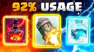 The STRONGEST State of Every Spell in Clash Royale History