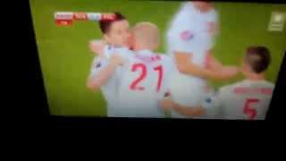 Polska 2-2 Szkocja 08.10.15r. Radość po strzelonej bramce