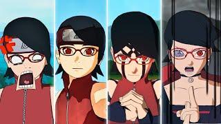 All Sarada Transformations & Ultimate Jutsus Evolution (4K) 2017-2024