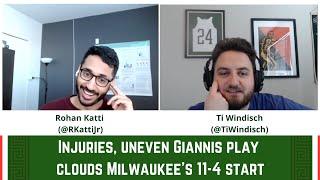 Injuries and uneven Giannis play clouds Milwaukee’s 11-4 start | Gyro Step Podcast