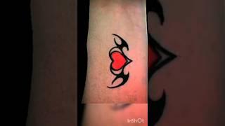 #short new  tattoo design #viral #trending #tattoo #howtomakepermanenttattooathomewithpen #srt