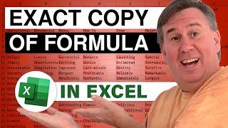 Excel - Copy Excel Formulas without Change Cell References - Episode 866