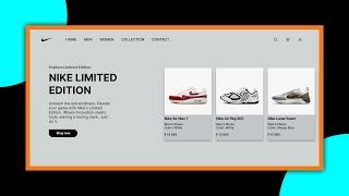 HTML CSS Project for Beginners. Build a Nike Website Using HTML & CSS