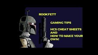 HCS Cheat Sheets and how to make your own!