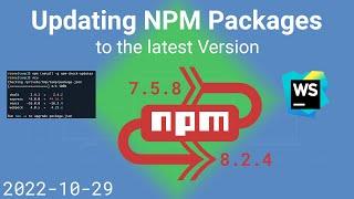 Updating NPM Packages to the latest Version