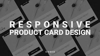 How To Design Product Card Using Pure CSS | HTML, CSS & JavaScript | CodeX ‍