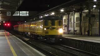 DRS 37609 on full power pushing NR test train through Newton Abbot 03-10-2017(4K&HD)