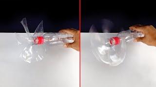 Plastic Bottle fan powered by a rubber band | พัดลมขวดน้ำ ใช้หนังยางหมุน